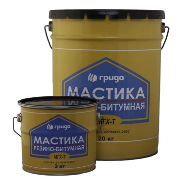 Мастика Грида МГХ-Т 10 кг резино-битумная 1710₽
