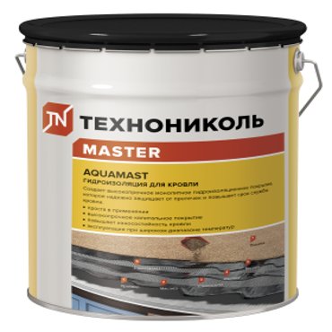 ТехноНиколь AquaMast 18 кг Мастика битумно-резиновая для кровли 2698₽