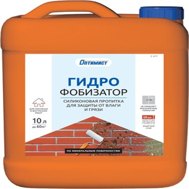 Оптимист C 417 Гидрофобизатор Пропитка силиконовая для защиты от влаги и грязи 5 л 424₽