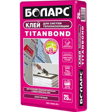Клей для теплоизоляции Боларс Titanbond 25 кг 330₽