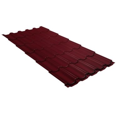 Металлочерепица Grand Line Kvinta Plus Velur20 Ral 3005 резка 1426₽