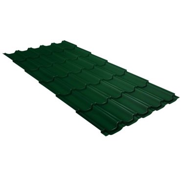Металлочерепица Grand Line Kvinta Plus Velur20 Ral 6005 резка 1426₽