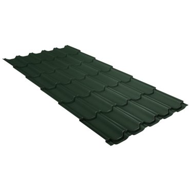 Металлочерепица Grand Line Kvinta Plus Velur20 Ral 6020 резка 1478₽