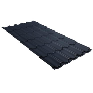 Металлочерепица Grand Line Kvinta Plus Velur20 Ral 7024 резка 1426₽