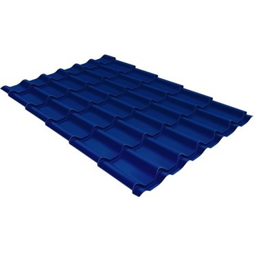 Металлочерепица Grand Line Optima Classic Satin 05 мм RAL 5005 резка 594₽
