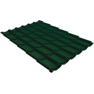 Металлочерепица Grand Line Optima Classic Satin 05 мм RAL 6005 резка 594₽