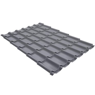 Металлочерепица Grand Line Optima Classic Satin 05 мм RAL 7004 резка 594₽