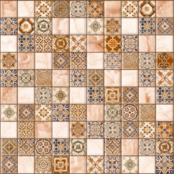 LB-Ceramics Орнелла 5032-0199 30х30 см арт-мозаика коричневая 876₽