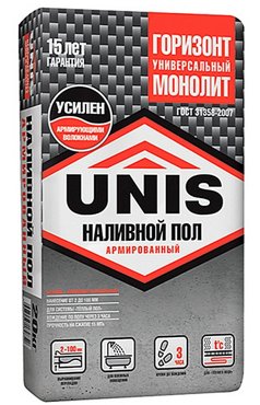 Unis Горизонт Монолит 20 кг ровнитель для пола армированный 646₽