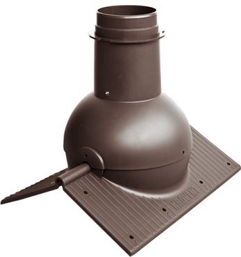 Коньковый элемент Krovent Pipe-Cone коричневый 2066₽