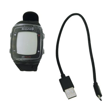 Пульсометр SIGMA iDRUN 6 функций GPS USB-кабель до 6 часов чёрный black SIG_24800 фото 3 4160₽