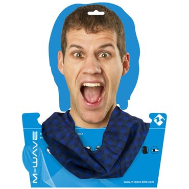 Бандана велосипедная M-WAVE BLUEBLACK SQUARED полиэстер с микрофиброй 24х48см сине-черные квадраты 5-715134 фото 2 580₽