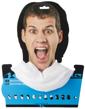 Бандана велосипедная M-WAVE WHITE дышащий полиэстер с микрофиброй 24х48 см безшовная белая 5-715196 580₽