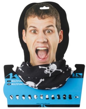 Бандана велосипедная M-WAVE SKULL дышащий полиэстер с микрофиброй 24х48см черная 5-715199 580₽