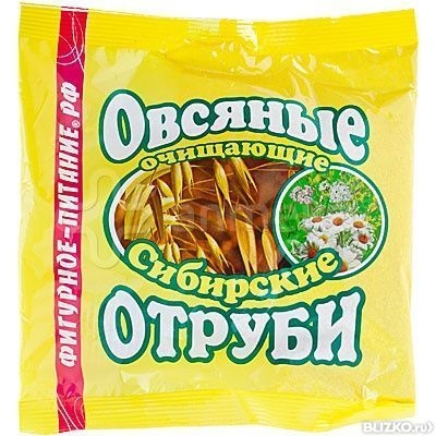 Отруби Сибирские Овсяные очищающие 200г 95₽