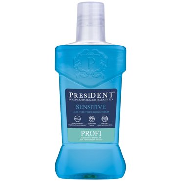 President Ополаскиватель для чувствительных зубов 250 мл President Sensitive 342₽