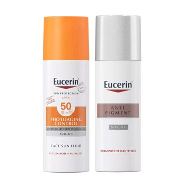 Eucerin Набор Против пигментации крем ночной 50 мл солнцезащитный флюид SPF 50 50 мл Eucerin SUN Protection 3386₽