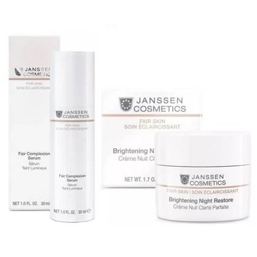 Janssen Cosmetics Набор Осветляющий ночной крем 50 мл сыворотка 30 мл Janssen Cosmetics Fair Skin 5887₽
