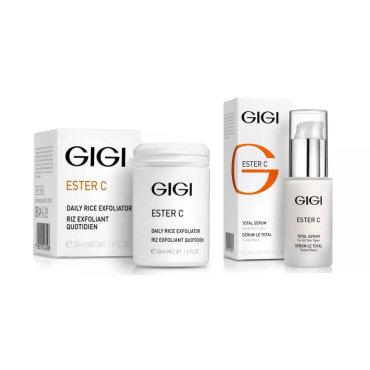 GiGi Набор Сияние кожи эксфолиант 50 мл сыворотка 30 мл GiGi Ester C 9263₽