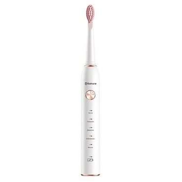 SAKURA Электрическая зубная щетка Sakura SA-5561W звуковая 38000 двмин 2 насадки розовая 2190₽