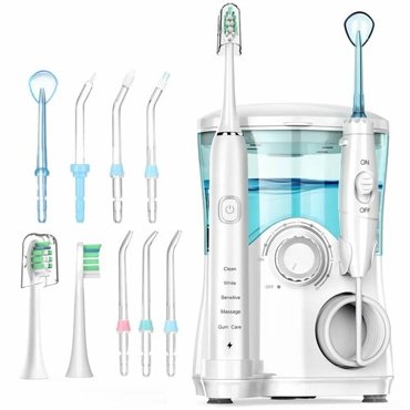 Ирригатор для полости рта стационарный beutyone медицинский для имплантов емкость 600 мл семейный детский стоматологический профессиональный 10 режимов 5 насадок 11951₽