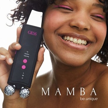 Аппарат для ультразвуковой чистки лица GESS MAMBA микротоки для лица многофункциональный массажер с EMS электростимуляцией 5800₽
