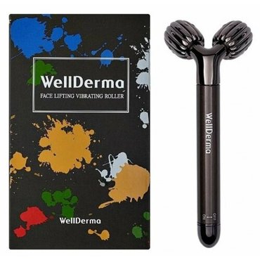 Массажер c виброрежимом для лифтинга и подтяжки кожи лица Wellderma Face Lifting Vibrating Roller 2100₽