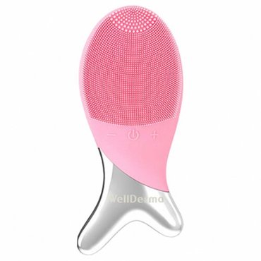 WellDerma - Массажёр и очищающая щетка для лица Cleansing Fish розовый 3130₽