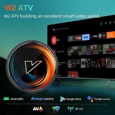 Смарт ТВ Приставка Vontar W2 ATV 4GB 32GB Android 11 Wi-Fi 5 Mali G31 GPU Amlogic S905W2 AV1 4K G10S Голосовой Пульт 4829₽