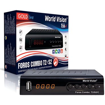 Эфирная приставка World Vision FOROS Combo DVB-T2C DVB-S2 2090₽