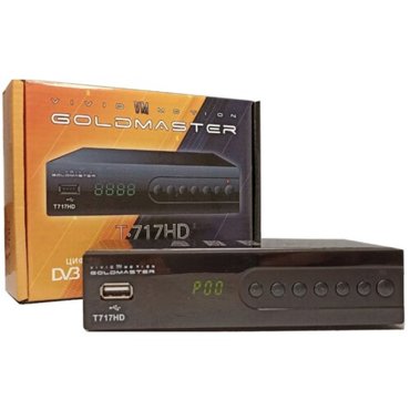 Цифровой ТВ приемник GoldMaster T-717HD DVB-T2CIPTV 1100₽