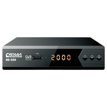 ТВ-тюнер СИГНАЛ ELECTRONICS HD-300 черный 2470₽