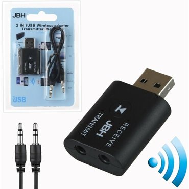 JBH Блютуз ресивер BT-10 2 в 1 black Черный 615₽