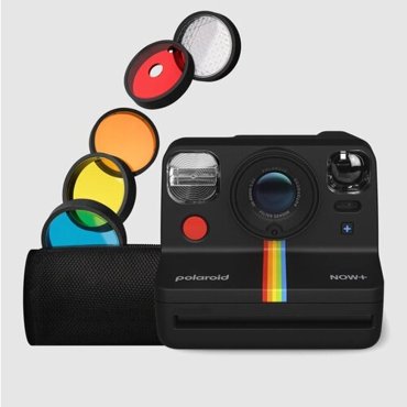 Фотоаппарат моментальной печати Polaroid Now Plus Black 2 поколения с комплектом на 5 фильтров для объектива 39290₽