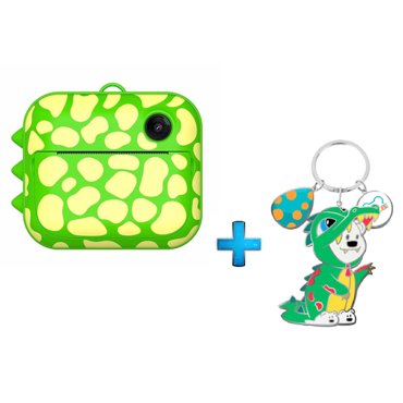 Комбо Фотоаппарат моментальной печати LUMICAM PRINTY DK04 GREEN DINO Брелок LUMICUBE Dino 7630₽
