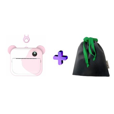 Комбо Фотоаппарат моментальной печати LUMICAM PRINTY DK04 PINK Мешочек для хранения зеленый 7590₽