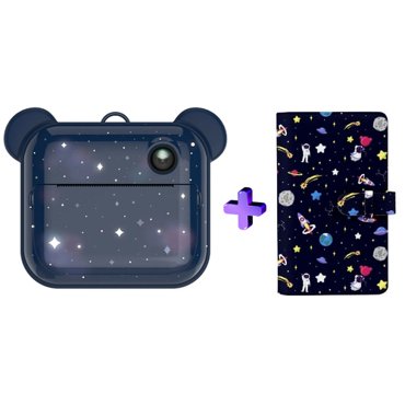 Комбо Фотоаппарат моментальной печати LUMICAM PRINTY DK04 space Альбом для фотографий - Детский космос 7690₽