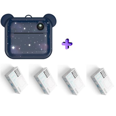 Комбо Фотоаппарат моментальной печати LUMICAM PRINTY DK04 space Термобумага белая для фотоаппарата LUMICAM PRINTY 4 упаковки 9390₽