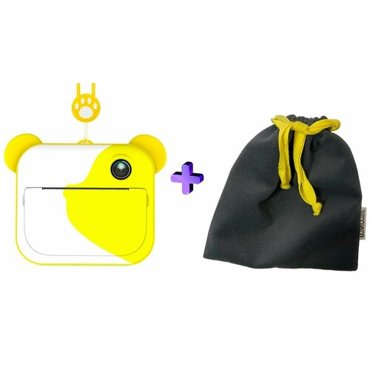 Комбо Фотоаппарат моментальной печати LUMICAM PRINTY DK04 yellow Мешочек для хранения yellow 7590₽