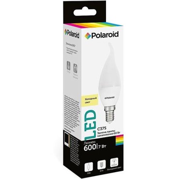 Лампочка Polaroid C37S E14 7W 220V 4000K 600Lm 1CSC20004753 279₽