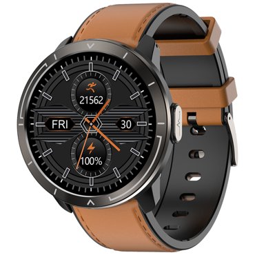 Часы Smart Watch M18plus GARSline черные ремешок коричневая кожа 5480₽