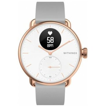 Часы Withings ScanWatch 38mm with silicone band rose gold 550075 розовое золото 32890₽