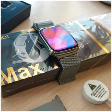Cмарт часы DT NO1 7 MAX Версия оригинал Умные часы Без рамочные Плавная анимация Цвет Серебро подарок 2890₽