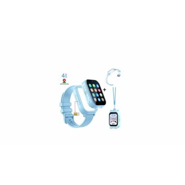 Детские часы с Sim картой Awei H29 Talk Watch 4G ЗвонкиВидеосвязьGPS карта отслеживания Голубой 6350₽