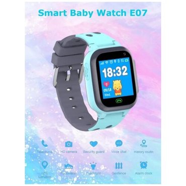 Детские умные часы Smart Baby Watch E07 голубые 949₽