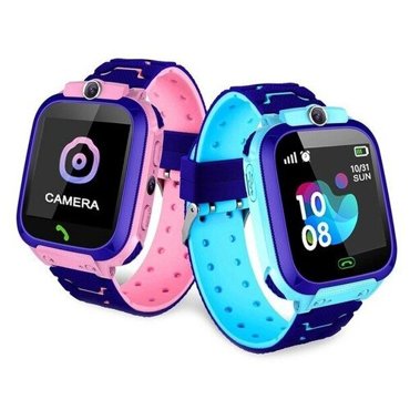 Детские умные смарт часы с GPS Q12 синие 1528₽