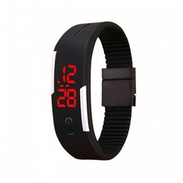 Силиконовые часы Sport Черный 480₽