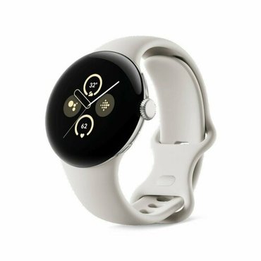 Смарт-часы Google Pixel Watch 2 BTWiFi Polished SilverPorcelain Band 53780₽