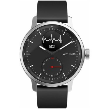 Умные часы Withings ScanWatch 42мм with silicone band blacksilverblack 41950₽