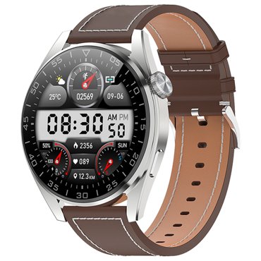 Умные-часы с измерением давления 55мм из стали высшего качества GELIKON LINE 3 Pro Smart Watch 2023 - Brown Leather 14990₽
